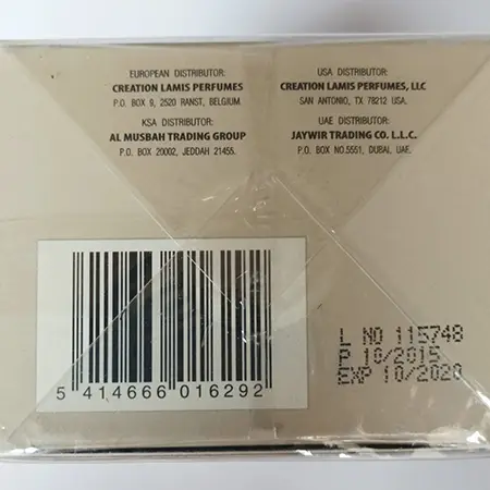 Photo de l’avis officiel: Creation lamis Garden of Creation Eau de Parfum — risque: Risque chimique