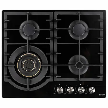 Foto aus der offiziellen Meldung: Electriq Built in Gas Hob Eingebautes Gaskochfeld — Risiko: Verbrennungen & Feuer