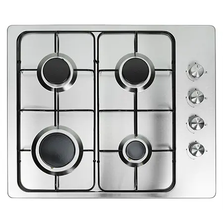 Foto aus der offiziellen Meldung: Electriq Built in Gas Hob Eingebautes Gaskochfeld — Risiko: Verbrennungen & Feuer
