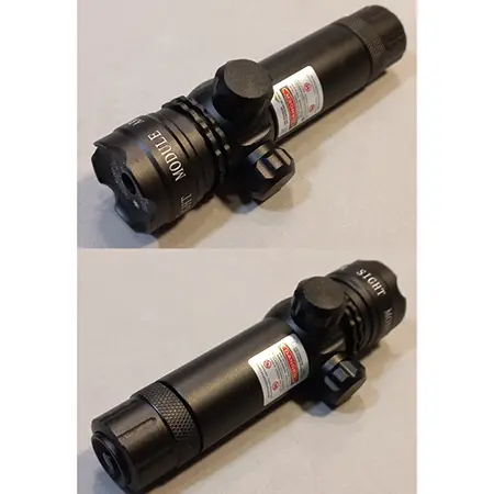 Foto aus der offiziellen Meldung: Huonje SIGHT VANE Laserpointer — Risiko: Sehschaden & Elektrischer Schlag