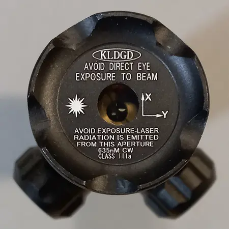 Foto aus der offiziellen Meldung: Huonje SIGHT VANE Laserpointer — Risiko: Sehschaden & Elektrischer Schlag