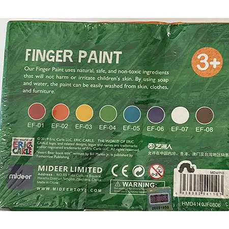 Foto dell’avviso ufficiale: Mideer Finger paint Vernice per dita — rischio: Rischio chimico