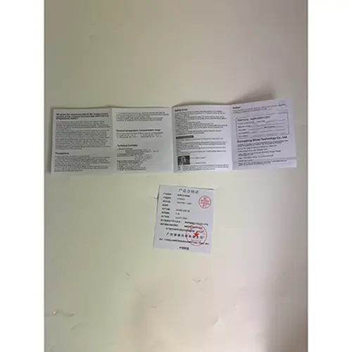 Photo from the official notice: AOGESI Infrared thermometer — environment risk