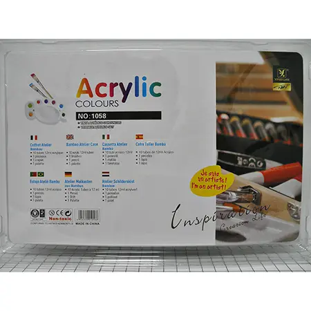 Photo de l’avis officiel: YIPINXUAN Acrylic colours Ensemble de peintures acryliques — risque: Risque chimique