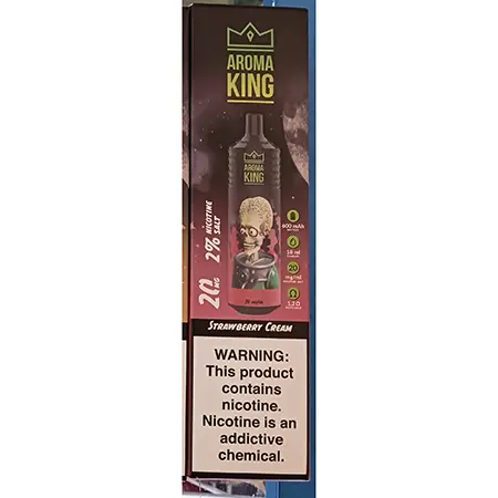 Photo de l’avis officiel: AROMA KING 9000 Cigarette électronique jetable — risque: Risque chimique (A12/00182/24)