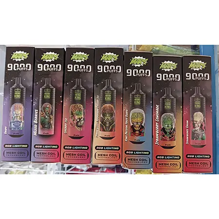 Photo de l’avis officiel: AROMA KING 9000 Cigarette électronique jetable — risque: Risque chimique (A12/00173/24)