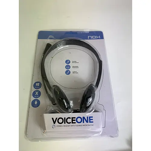 Foto uit de officiële melding: NOX Voice One Headset met microfoon — risico: Milieu