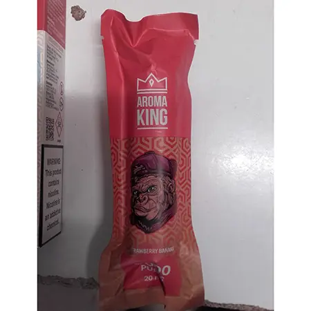 Foto del aviso oficial: Aroma King TORNADO 7000 Strawberry banana Cigarrillo electrónico desechable — riesgo: Riesgos químicos