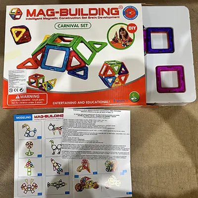 Photo de l’avis officiel: Mag-Building Jouet magnétique — risque: Étouffement & Blessures