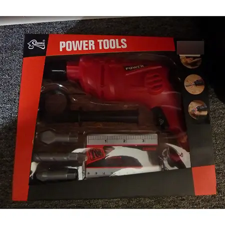 Foto dell’avviso ufficiale: Tegole Power tools Trapano giocattolo — rischio: Ambiente