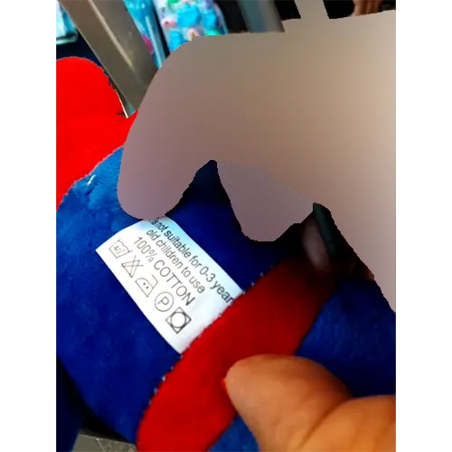 Photo from the official notice: Spider man soft toy — choking risk