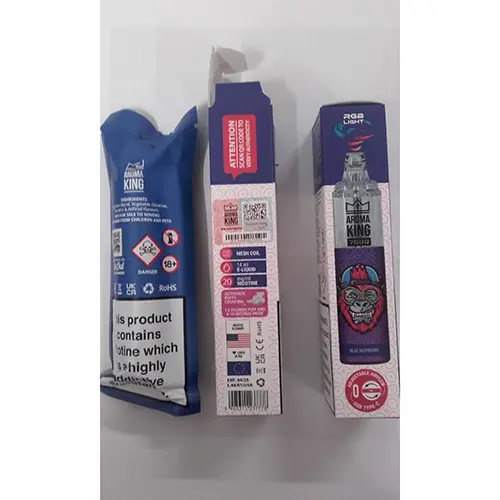Foto aus der offiziellen Meldung: Aroma king TORNADO 7000 puffs AROMA KING TORNADO 7000,  BLUE RASPBERRY Elektronische Einweg-Zigarette — Risiko: Chemikalie