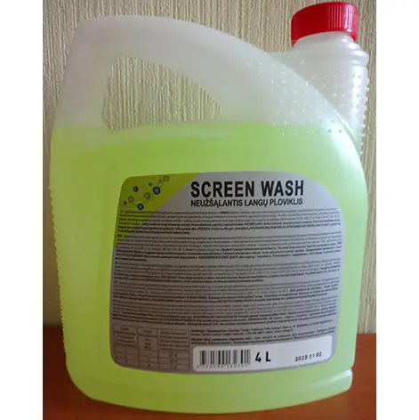 Photo from the official notice: NEUŽŠĄLANTIS LANGŲ PLOVIKLIS SCREEN WASH -21°C car windscreen washing fluid — burns & fire risk