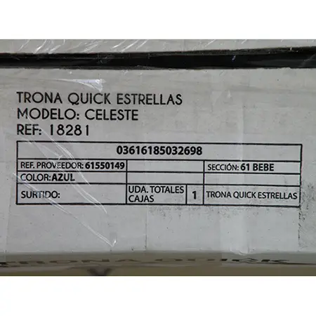 Photo de l’avis officiel: Asalvo TRONA QUICK Chaise haute — risque: Blessures
