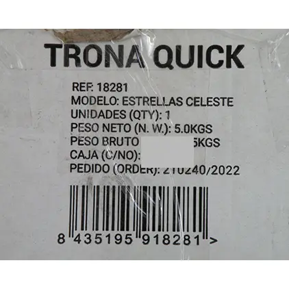 Photo de l’avis officiel: Asalvo TRONA QUICK Chaise haute — risque: Blessures