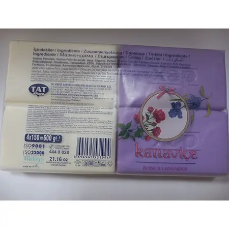 Foto dell’avviso ufficiale: KANAVICE GUL &amp; LAVANTA DEX GELENEKSEL SAF SABUN Sapone — rischio: Rischio chimico