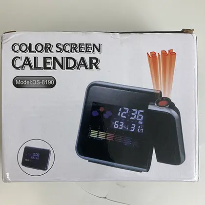 Photo de l’avis officiel: Color screen calendar Calendrier électronique — risque: Risque chimique & Environnement