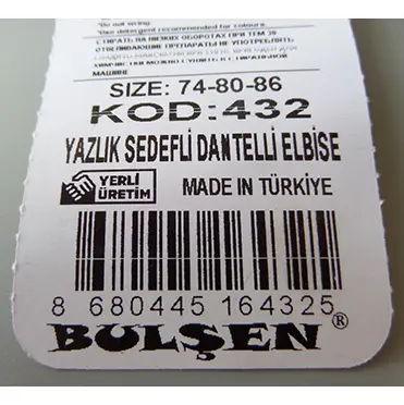 Photo de l’avis officiel: BULSEN BABY YAZLIK SEDEFLI DANTELLI ELBISE Robe d’enfant — risque: Étouffement
