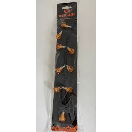 Foto dell’avviso ufficiale: Dollarstore LED Halsband pumpor Collana a LED — rischio: Ambiente