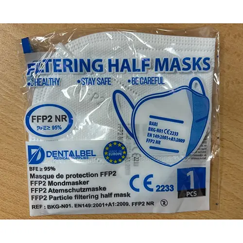 Foto do aviso oficial: BARI, DENTALBEL Dentalbel FFP2 Mondmasker Máscara de filtro de partículas — risco: Risco para a saúde / outro