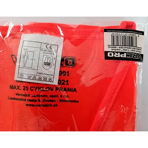 Foto dell’avviso ufficiale: VRCPRO Work protective vest Giubbotto di sicurezza — rischio: Lesioni