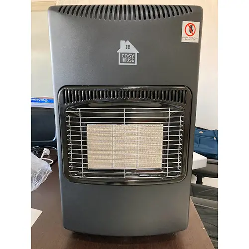 Foto do aviso oficial: Cosy House Gas Space Heater Aquecedor a gás — risco: Incêndio