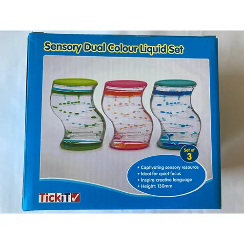 Photo de l’avis officiel: Tickit Sensory Dual Colour Liquid Set Sablier liquide — risque: Risque chimique
