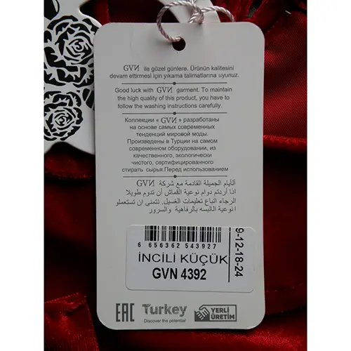 Photo de l’avis officiel: GVN Collection INCILI KÜCÜK Robe d’enfant — risque: Étouffement