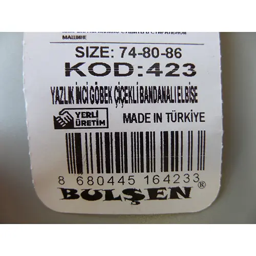 Photo de l’avis officiel: BULSEN BABY Robe d’enfant — risque: Étouffement & Blessures