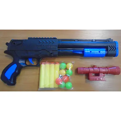 Photo de l’avis officiel: GAZELOtoys Strzelba Jeu de pistolet à jouet — risque: Étouffement