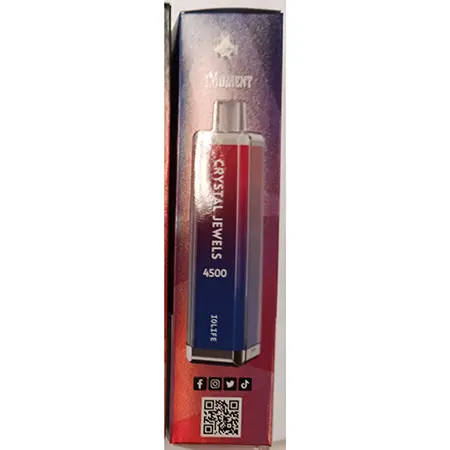 Photo de l’avis officiel: IMOMENT CRYSTAL JEWEL IOLIFE Blueberry Cherry Cranberry Cigarette électronique jetable — risque: Risque chimique