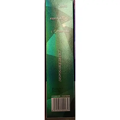 Foto aus der offiziellen Meldung: IMOMENT CRYSTAL JEWEL JADE Fresh Mint Elektronische Einweg-Zigarette — Risiko: Chemikalie