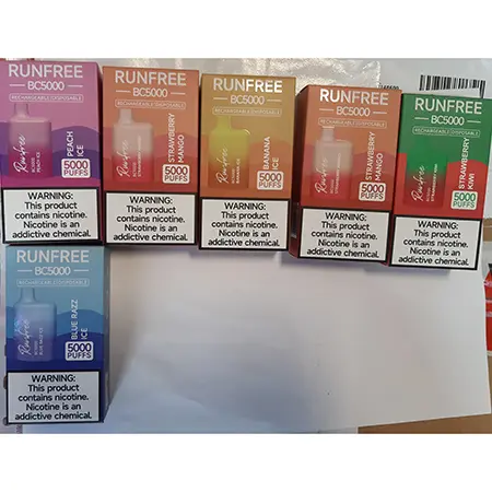 Photo de l’avis officiel: RUNFREE Cigarette électronique jetable — risque: Risque chimique