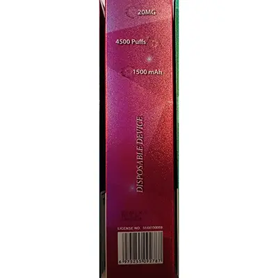 Photo from the official notice: IMOMENT IMOMENT CRYSTAL JEWELS OPAL Mr Pink disposable electronic cigarette. — chemical risk