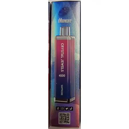 Photo de l’avis officiel: IMOMENT IMOMENT CRYSTAL JEWEL SAPPHIRE Blueberry Pomegranate Cigarette électronique jetable — risque: Risque chimique