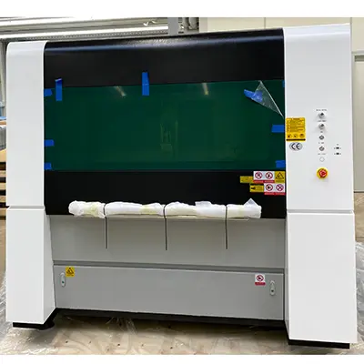 Foto aus der offiziellen Meldung: GWEIKE Laserschneidemaschine — Risiko: Sehschaden