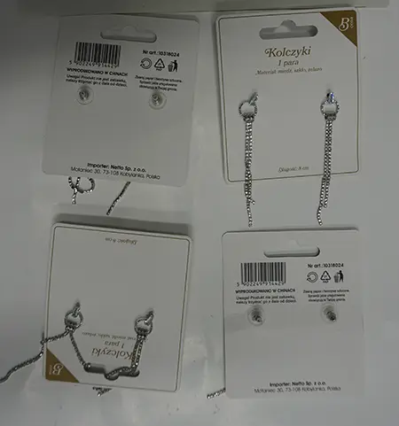 Photo de l’avis officiel: Kolczyki Boucles — risque: Risque chimique (A12/00418/24)