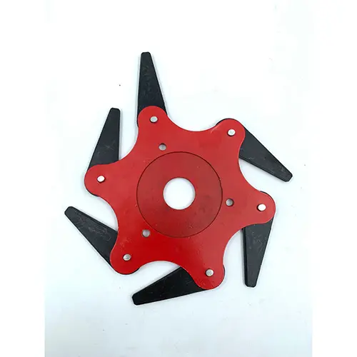 Photo from the official notice: Lawn Mower Cutter Head Garden 6 Steel Blades Razors Trimmer Replacement String Trimmer Head attachment for bru — injuries risk