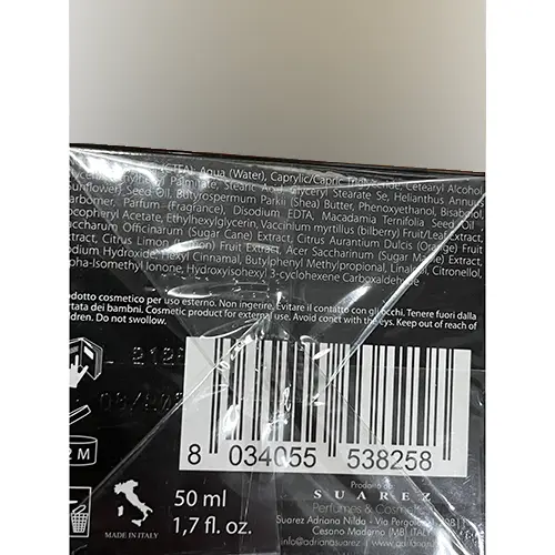 Photo de l’avis officiel: NATURA OIL Natura Oil trattamento viso 24 ore Crème pour le visage — risque: Risque chimique (A12/00503/24)