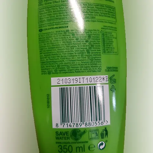 Photo de l’avis officiel: Palmolive Effetto seta Shampooing — risque: Risque chimique