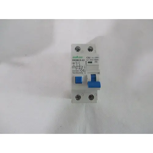 Photo from the official notice: EBASEE residual-current device — electric shock risk