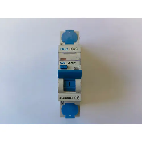 Photo from the official notice: aca elec residual-current device — electric shock risk