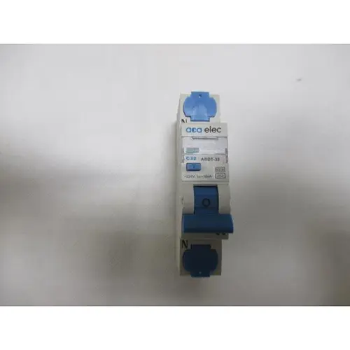 Photo from the official notice: aca elec residual-current device — electric shock risk