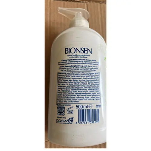 Photo de l’avis officiel: Bionsen Bionsen Remineralizzante Savon — risque: Risque chimique