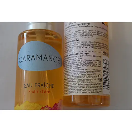 Photo de l’avis officiel: Caramance Eau Fraiche Fruits d'ete Parfum — risque: Risque chimique