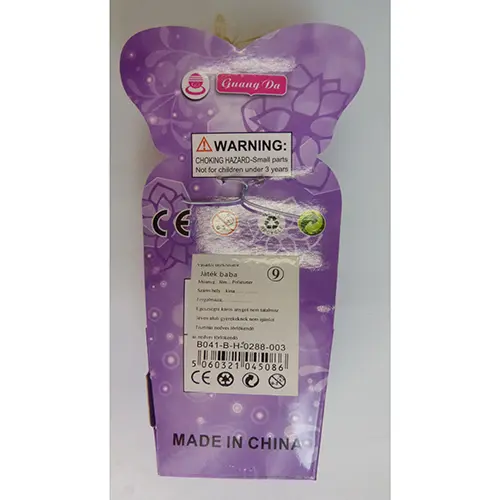 Foto do aviso oficial: Guang da Sweet girl Boneca de plástico — risco: Químico