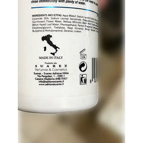 Foto dell’avviso ufficiale: Nanì Professional Milano shampoo idratante nutriente — rischio: Rischio chimico