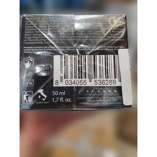 Foto aus der offiziellen Meldung: NATURA OIL Natura Oil trattamento viso 24 ore Gesichtscreme — Risiko: Chemikalie (A12/00525/24)