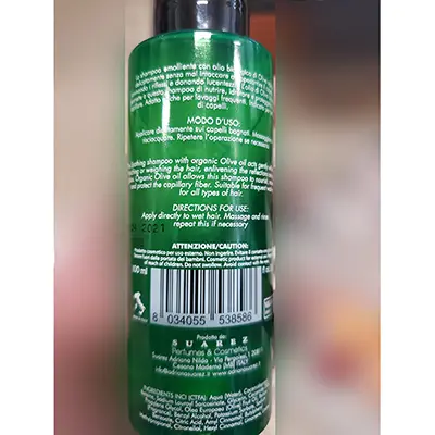 Photo de l’avis officiel: NATURA OIL Shampoo emolliente Shampooing — risque: Risque chimique
