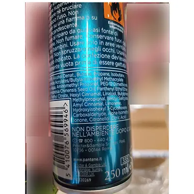 Foto dell’avviso ufficiale: PANTENE Ricci perfetti Lacca — rischio: Rischio chimico